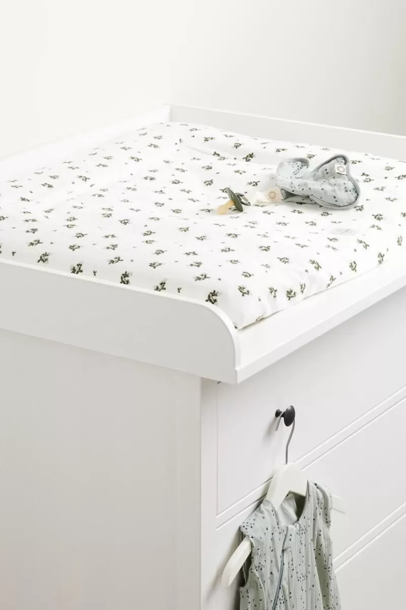 Noppies Wickelauflagenbezüge | Zuhause-Bezug Für Die Wickelunterlage Blooming Clover 77x87cm -