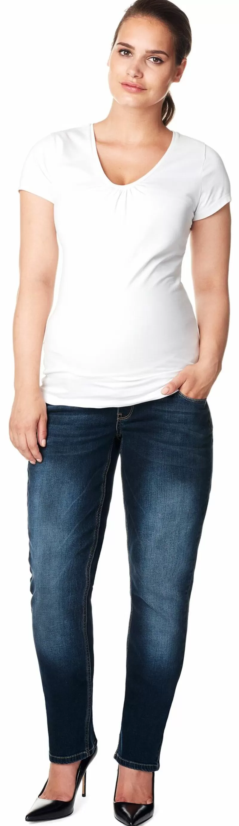 Noppies Jeans-Straight Umstandsjeans Mena Plus Size -